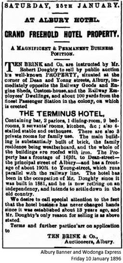 Image 24: Pastoral Hotel opened on November 1, 1938 for James Cox and the Waterstreet family, replacing the Border City Hotel. The Albury Banner of April 15, 1938 reported: Another New Hotel.