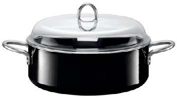 Silargan With glass lid Oven-proof metal handles Ø 28 cm, height 20 cm Item no.