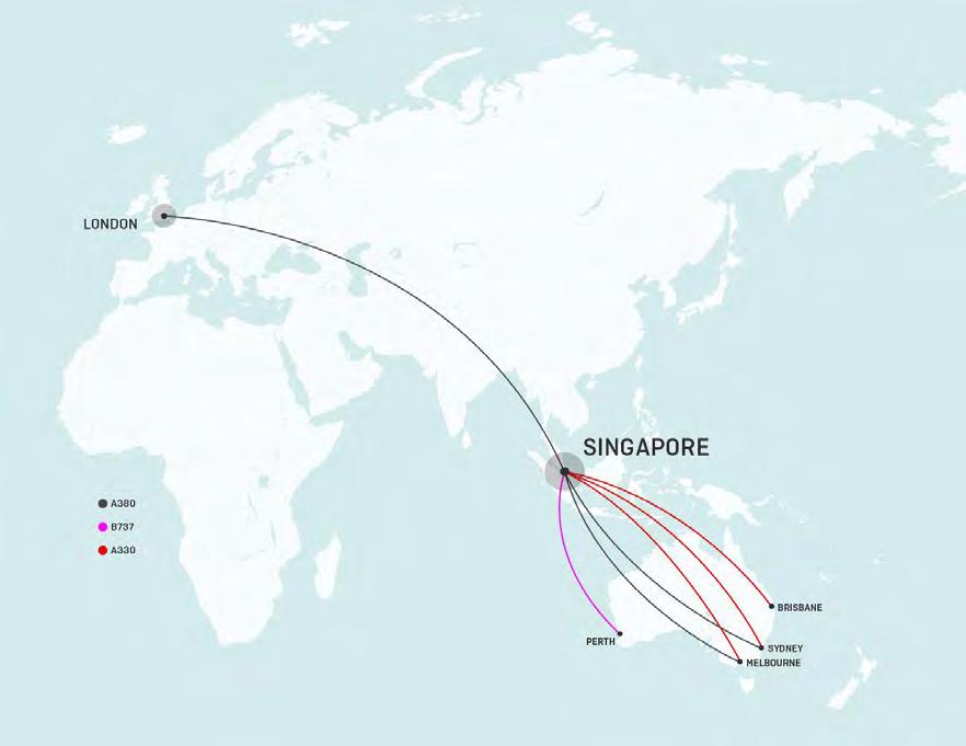 Figure 9: New Customer Choice Through Qantas New Operations Via Singapore to London 7.