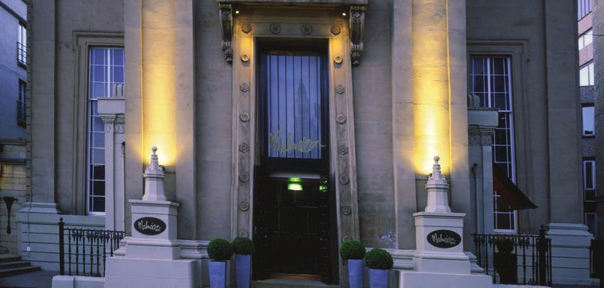 Malmaison 278 West George St, Glasgow G2 4LL This daringly different hotel is a former Greek Orthodox Church in the centre of Glasgow - an excellent base from which to explore the top quality