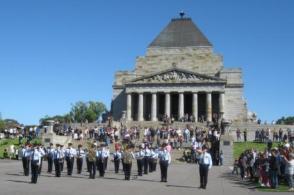 Australia Day 2017 Flag Lowering Ceremony at the Shrine The Order of Australia, Victoria Branch, held their annual Flag Lowering Ceremony, at the Shrine of Remembrance, in St Kilda Road, Melbourne,
