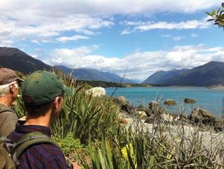 .. then over the mighty Darran Mountain Range across the Hollyford Valley and into remote Martins Bay.
