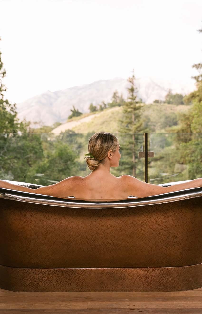 THE HEALING POWER OF EARTH AND SEA Big Sur has long been known as a sacred, curative site, and the Spa Alila sensory experience is designed around encouraging inner peace and connection.