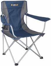 An oversize seat area makes sure you will feel every bit the king in this camp chair.