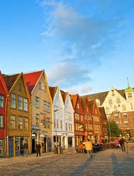Stroll through the narrow alleyways and soak up the medieval maritime atmosphere. SHUTTERSTOCK Hurtigruten s Roundtrip Cruise lasts 12 days and starts at Bergen.