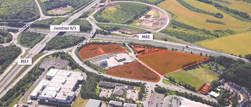 3. BEACON 62 Beacon 62 is an 11.4 acre key employment site in Knowsley. It is strategically located at Junction 6 of the M62 and has a frontage to both the M62 and M57 motorways.