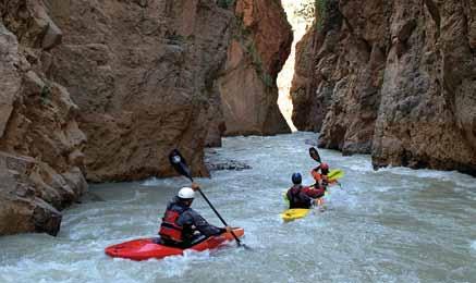 44 In the canyons of southern Morocco, rafting and canyoning are popular sports Go for adventure!