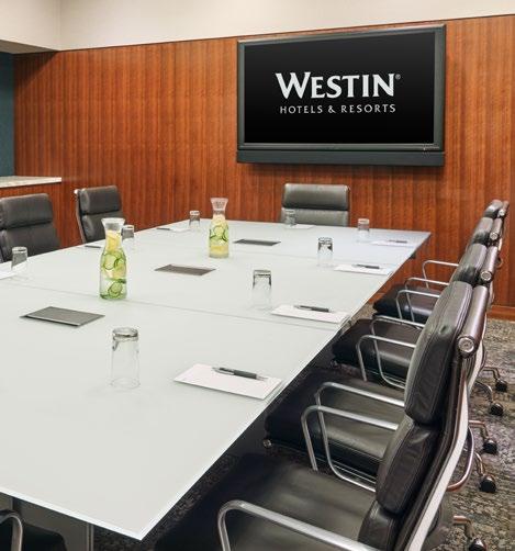 And don t forget, Westin Clutter-Free Meetings help planners and guests stay organized and productive with an open room design/layout and socially conscious