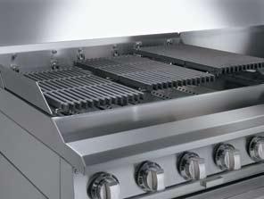 burner controls provide maximum efficiency and control Grates available in