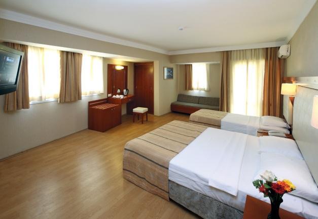 ROOMS & SUITES 385 rooms offer spacious acommodation with its decoration and room features. Categories are, Standart, Family and Deluxe Rooms; Junior, Family and Penthouse Suites.