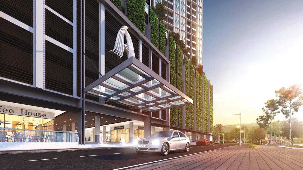 A BUSTLING WELCOME Based in a stellar location that is highly sought after by those who seek accessibility, Aera Residence is unmistakably impactful at first