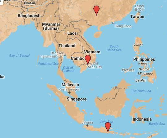 25 April - 25 May 2018 Sydney, Australia to Malang, Indonesia, Vietnam and Liuzhou, China MAP (Maryam will insert) Come and enjoy exciting Malang Friendship Force Club in Indonesia with its mild
