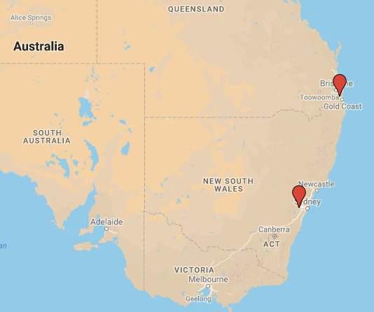 18 October 3 November 2018 Nelson, NZ to North Moreton and Blue Mountains, Australia MAP FFI Journey Number: #14222 Cost: $2,500 - $3,000NZD Approx.
