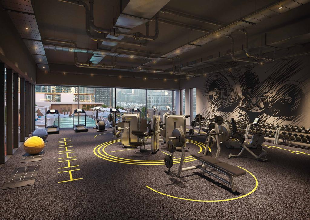 State-of-the-art Residents will be able to enjoy a comprehensive workout in the world-class gym facility.