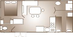 ATTENTION : only for information, it might be possible that the dimensions or the layout of the rooms vary