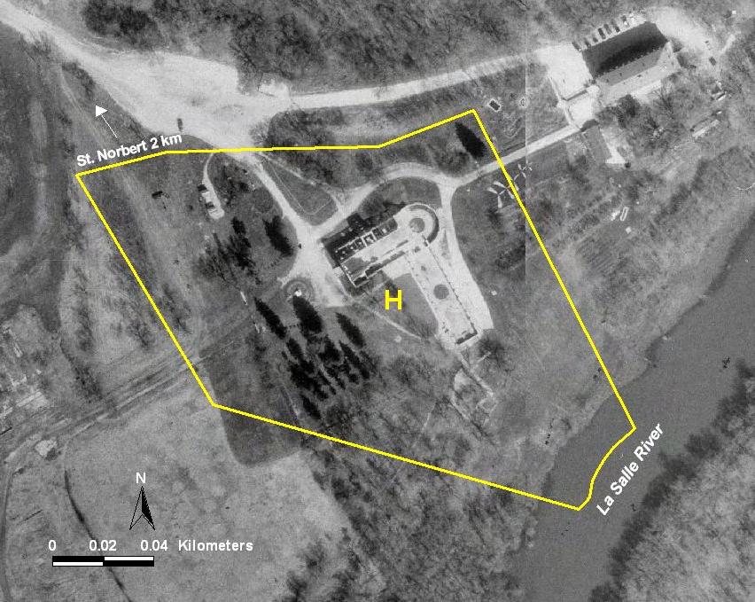 Drawn from Director of Surveys Plan # 19857 Trappist Monastery Land Use Category Heritage (H) Size: 2.02 ha or 100% of the park.