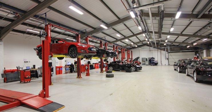 The rear building has been redesigned and refurbished to accommodate a workshop with seven vehicle service bays (it previously had nine), storage accommodation and a rear valet