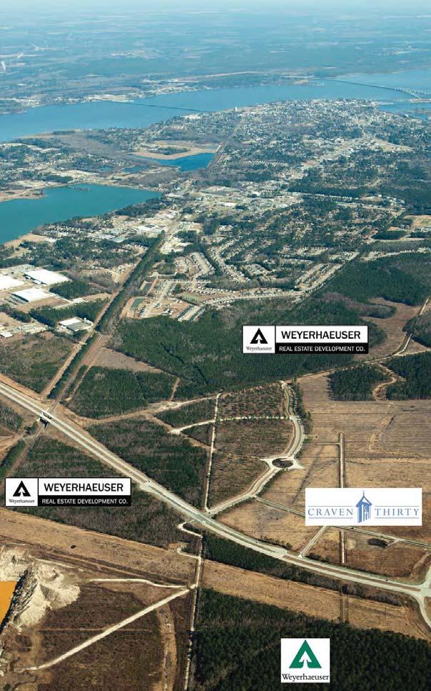 Project Overview Craven Thirty is New Bern s newest mixed-use community located in the northeastern quadrant of US-70 and SR-43, positioned at the confluence of the Neuse and Trent Rivers, serving as