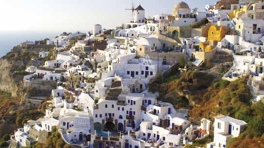 Malta Santorini From the glamour of the Riviera to the olive groves and precarious hill-top towns of Italy and Greece, the Mediterranean offers something different at every turn.