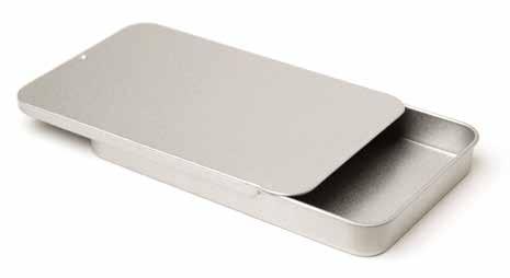 14 Rectangular Tins This rectangular shaped tin comes in three sizes with either a solid or window lid.