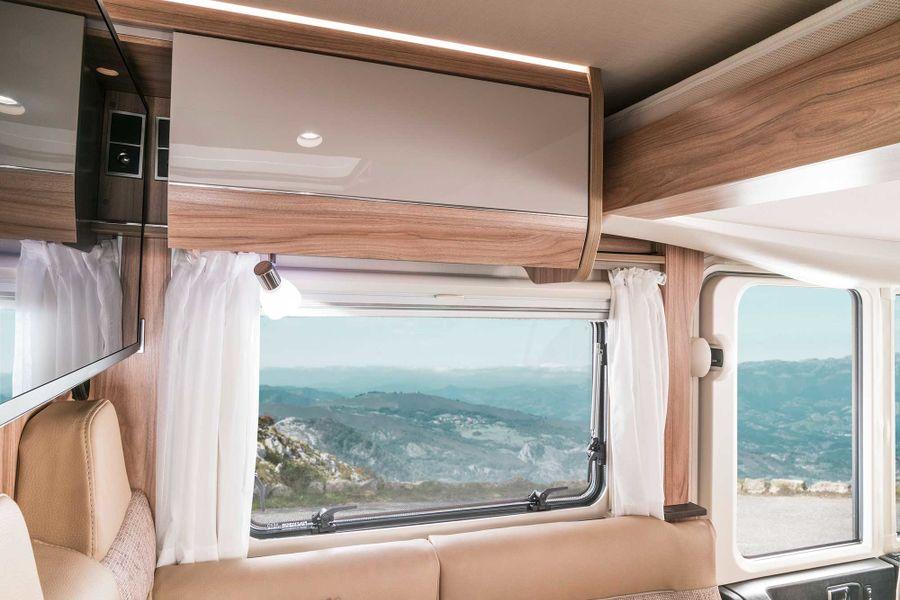 100% LED interior lighting HYMER living areas are notable for their warm