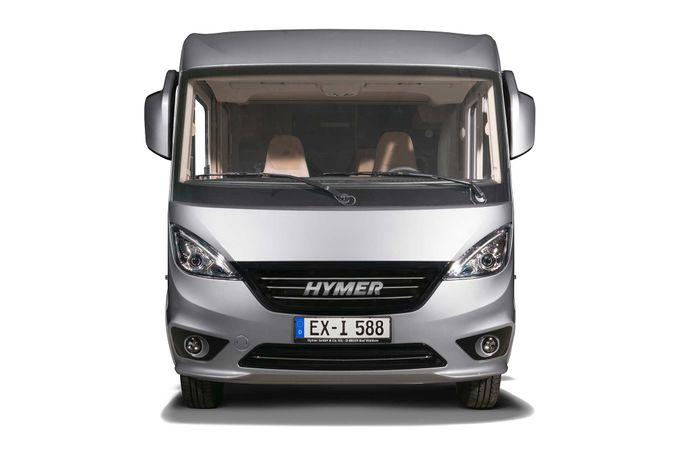 The new HYMER face Front view of