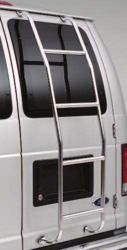 Stainless Steel Ladder Utilize your van roof Heavy duty stainless steel with Electro-polished finish Over-the-door hooks