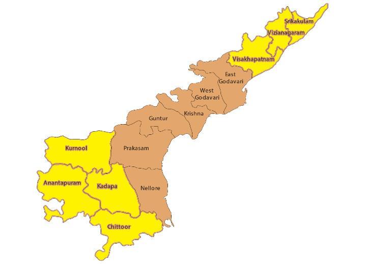 Tax rebate for seven districts in Andhra Pradesh The Government of India notified tax rebates for seven districts in Andhra Pradesh on September 30, 2016 1. Anantpur, 2. Chittoor, 3. Cuddapah, 4.