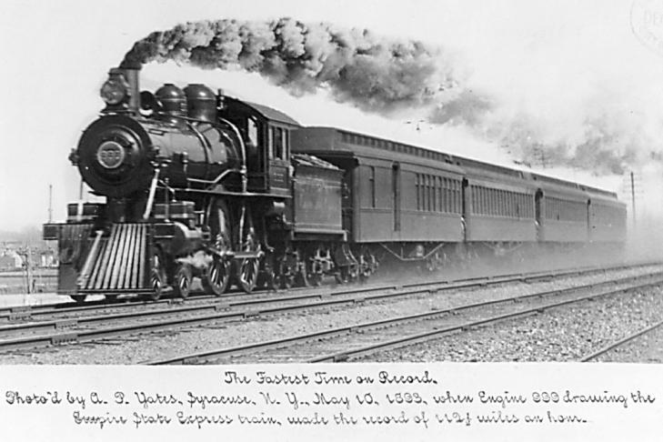 In 1891, the train set a new speed record when it covered 436 miles from New York City to Buffalo in only 7 hours and 6 minutes (including stops), an average speed of 61.4 miles per hour.