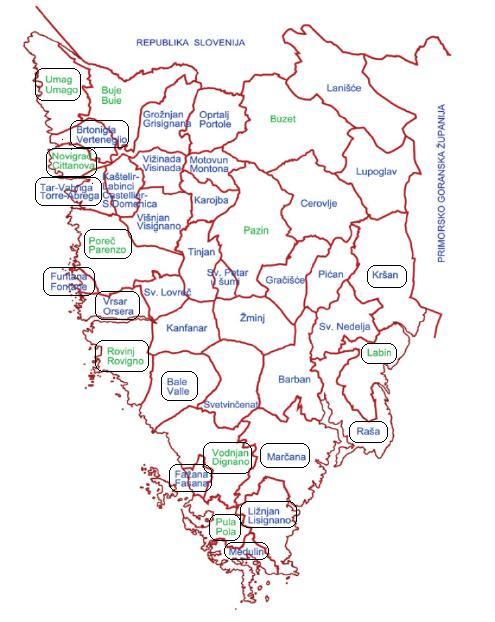 3. Preliminary survey: Tourist system in Istria (Croatia) 3.1. Introduction to Istria The coastal zone of Istrian region includes the territories of tourist boards of municipalities and towns (i.e. local selfgovernment units) which are placed on coastal areas.