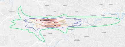 HeathRow 2050 Noise contours for a 3-Runway Heathrow