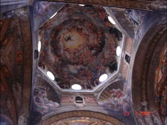 embellished with frescos by Antonio Allegri (also known as Correggio); the baroque la Steccata church of the