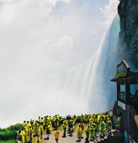 Take a journey below and behind the heart of Niagara and stand in the mist and spray.