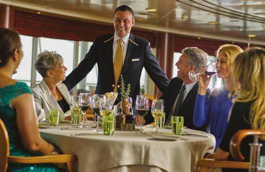 Well-travelled, international guests and a staff-to-guest ratio of nearly one-to-one create a gracious and sophisticated ambience on board, one that reflects the genuine hospitality of our European