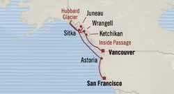 George choose oe: 6 FREE Shore Excursios Northwest Woders SAN FRANCISCO