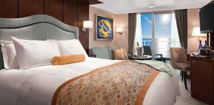 MARINA & RIVIERA A1 A2 A3 A4 Cocierge Level Verada Stateroom These beautifully decorated 282-square-foot staterooms reflect may of the luxurious ameities foud i our Pethouse Suites, icludig a private