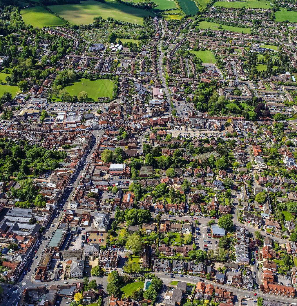Aerial Riley Park Location Liston House is located within the administrative area of Wycombe District Council, and is situated to the edge of Marlow town centre.
