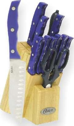 meat Lifetime warranty 14 PC SET INCLUDES 8" Chef's Knife 7" Santoku Knife 8" Bread Knife 5" Utility Knife 3.5" Paring Knife Six 4.