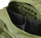 48 Main compartment with removable divider Two adjustable side pockets Hook & loop