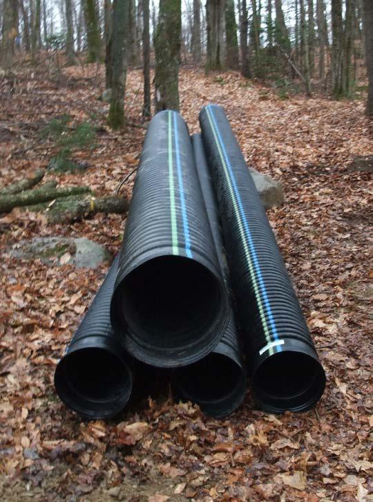 Culverts PURPOSE: Culverts are used to drain water across the trail without causing any change in the grade of the trail. They are ideal for variable flows or as relief to ditch lines.