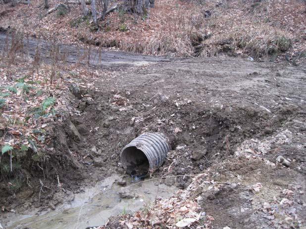 It is much cheaper to install a properly sized culvert than to repair a washed out section of trail.