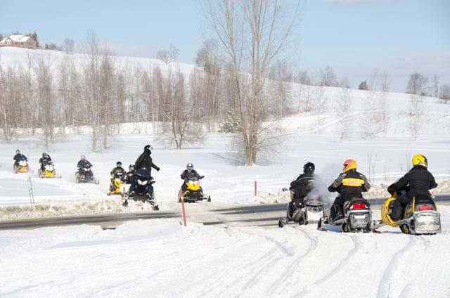Riding Along Roads By Vermont Statute, snowmobiles may be operated on a public highway if the operator is not
