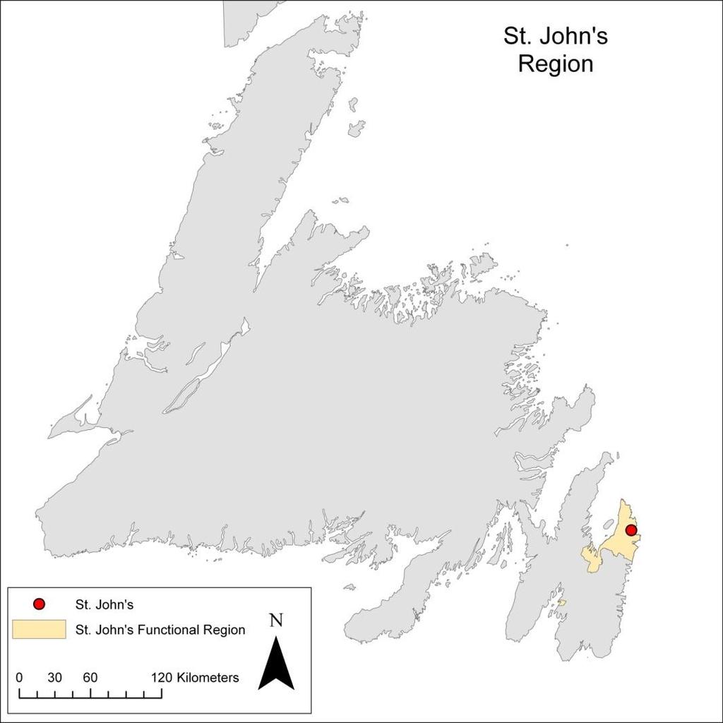 St. John s Region 1.0 Introduction Newfoundland and Labrador s most dominant service centre, St.