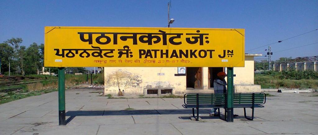 Arrival at Pathankot Station On arrival at Pathankot Railway Station, you will be received by our camp manager.
