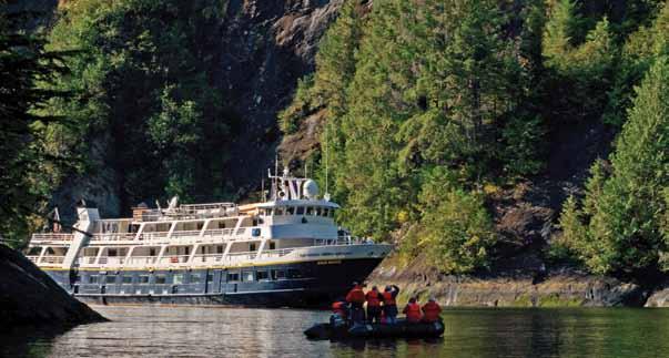 EXPLORING ALASKA S COASTAL WILDERNESS 8 Days/7 Nights National Geographic Sea Bird With a small ship, you can get as close to the action as possible.