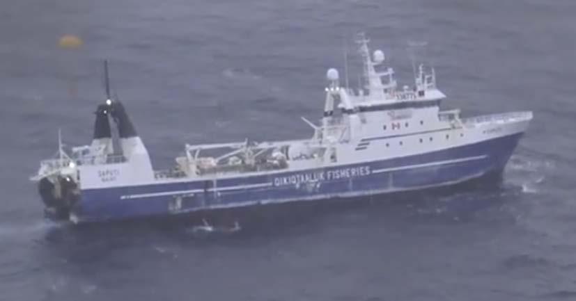 Canadian trawler FV Saputi ran into trouble during fishing in the Davis Strait having struck sea ice on Sunday, February 21st.
