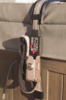Locking buckles prevent unauthorized spa use, and the straps keep your cover in place during