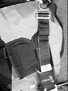 Harness Adjustments and Fitting The 7HOHVLV, as a training system, is designed with 5 points of adjustment. They are the chest strap, both leg straps, and the two main lift webs.