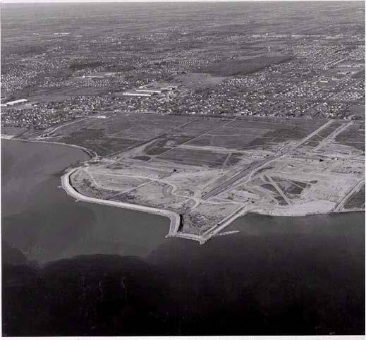 Photo 8 Aerial Photo (Circa 1958) (Courtesy: Larry Onisto, OPG) By the time the plant opened in 1962, the shoreline had been transformed.