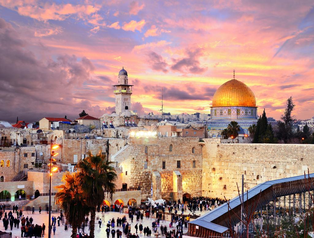 HOLY LAND Price sharing twin/ double room with facilities Packages include return flights, luxury air-conditioned coach on all transfers & tours, accommodation as per itinerary,